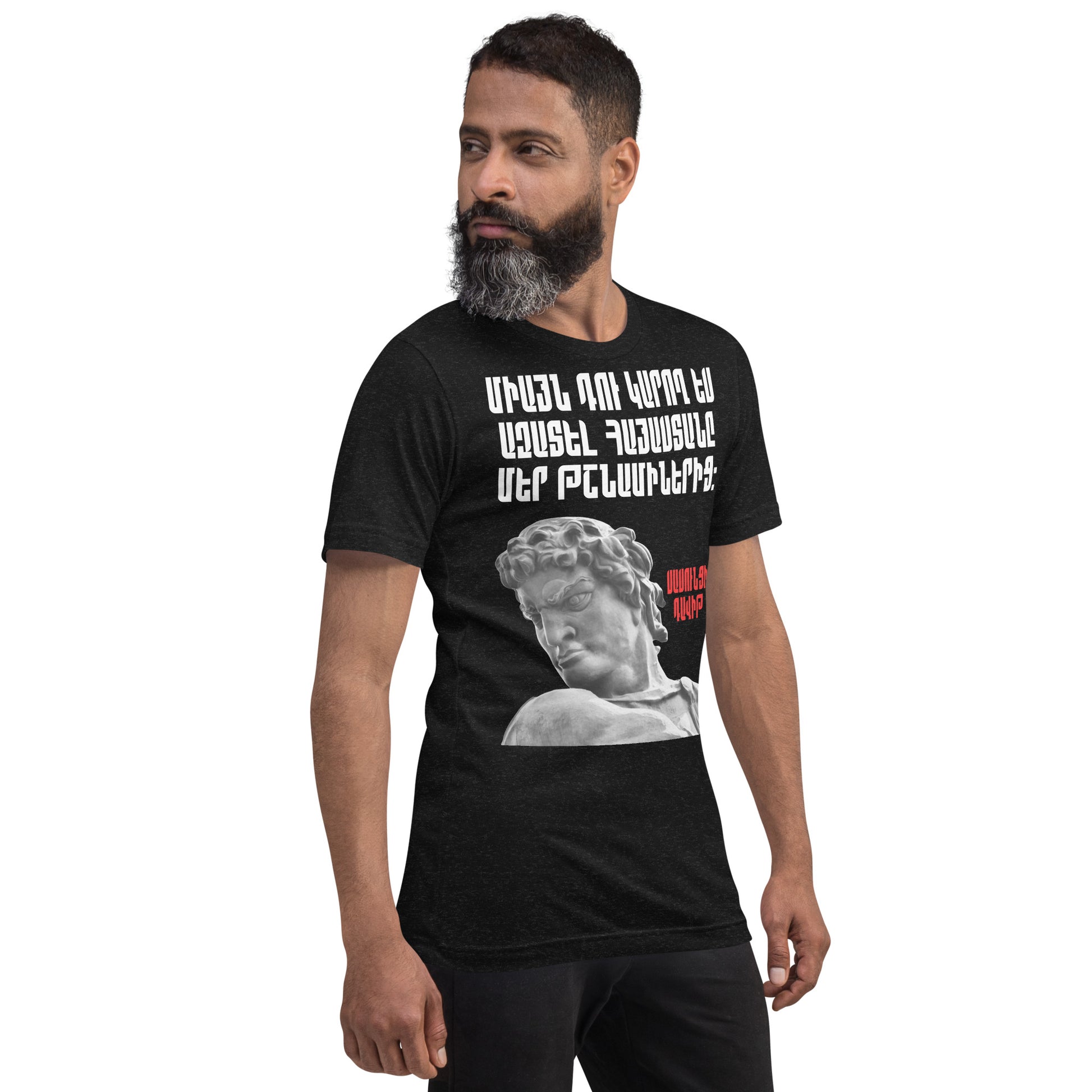 Armenian Genocide Memorial T-shirt | Sassounsi Davit Statue | Unisex Graphic Tee | April 24th, 2025 | Pomegranate Mint (Eastern) Pomegranate Mint