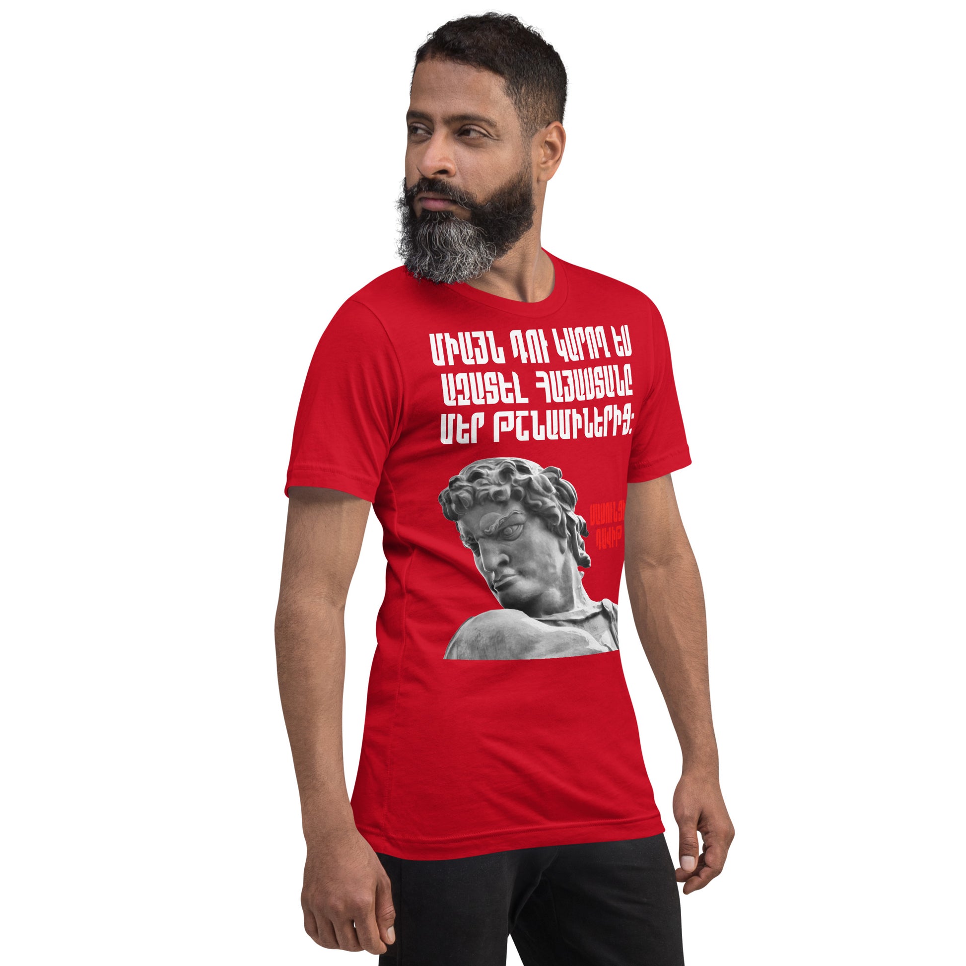 Armenian Genocide Memorial T-shirt | Sassounsi Davit Statue | Unisex Graphic Tee | April 24th, 2025 | Pomegranate Mint (Eastern) Pomegranate Mint