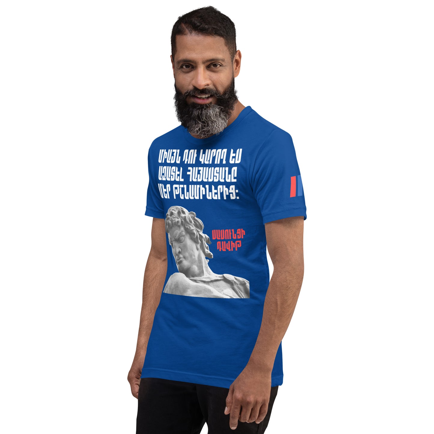 Armenian Genocide Memorial T-shirt | Sassounsi Davit Statue | Unisex Graphic Tee | April 24th, 2025 | Pomegranate Mint (Eastern) Pomegranate Mint