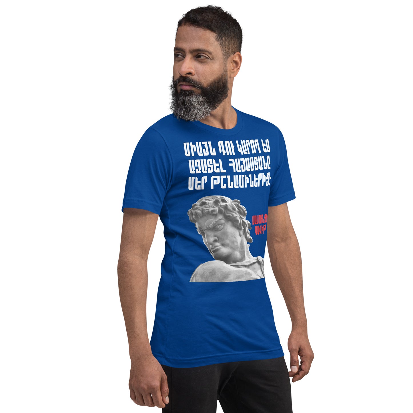 Armenian Genocide Memorial T-shirt | Sassounsi Davit Statue | Unisex Graphic Tee | April 24th, 2025 | Pomegranate Mint (Eastern) Pomegranate Mint